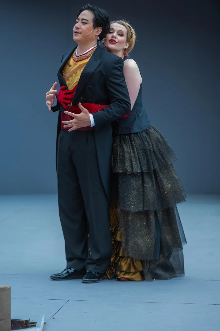 Florentine Schumacher in „Die lustige Witwe“ auf der Seebühne Kriebstein